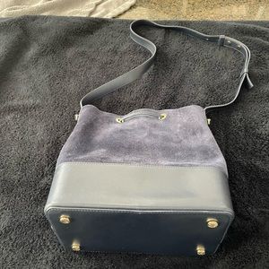 HUGE PRICE REDUCTION! Michael Kors Cary navy blue bag.Small pouch, dust bag.NWOT